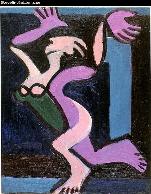Ernst Ludwig Kirchner Dancing female nude, Gret Palucca